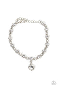 Truly Lovely - White Paparazzi Bracelet (#4613)