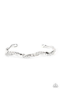 Twisted Twinkle - White Paparazzi Bracelet (#4535)