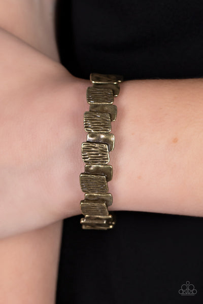 Urban Stackyard - Brass Paparazzi Bracelet (#4769)