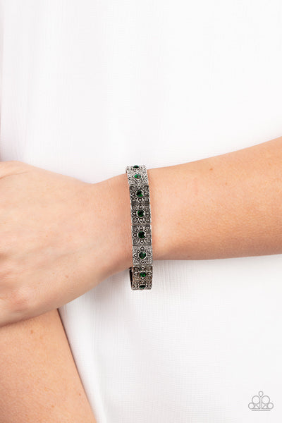 Venetian Valentine - Green Paparazzi Bracelet (#4224)