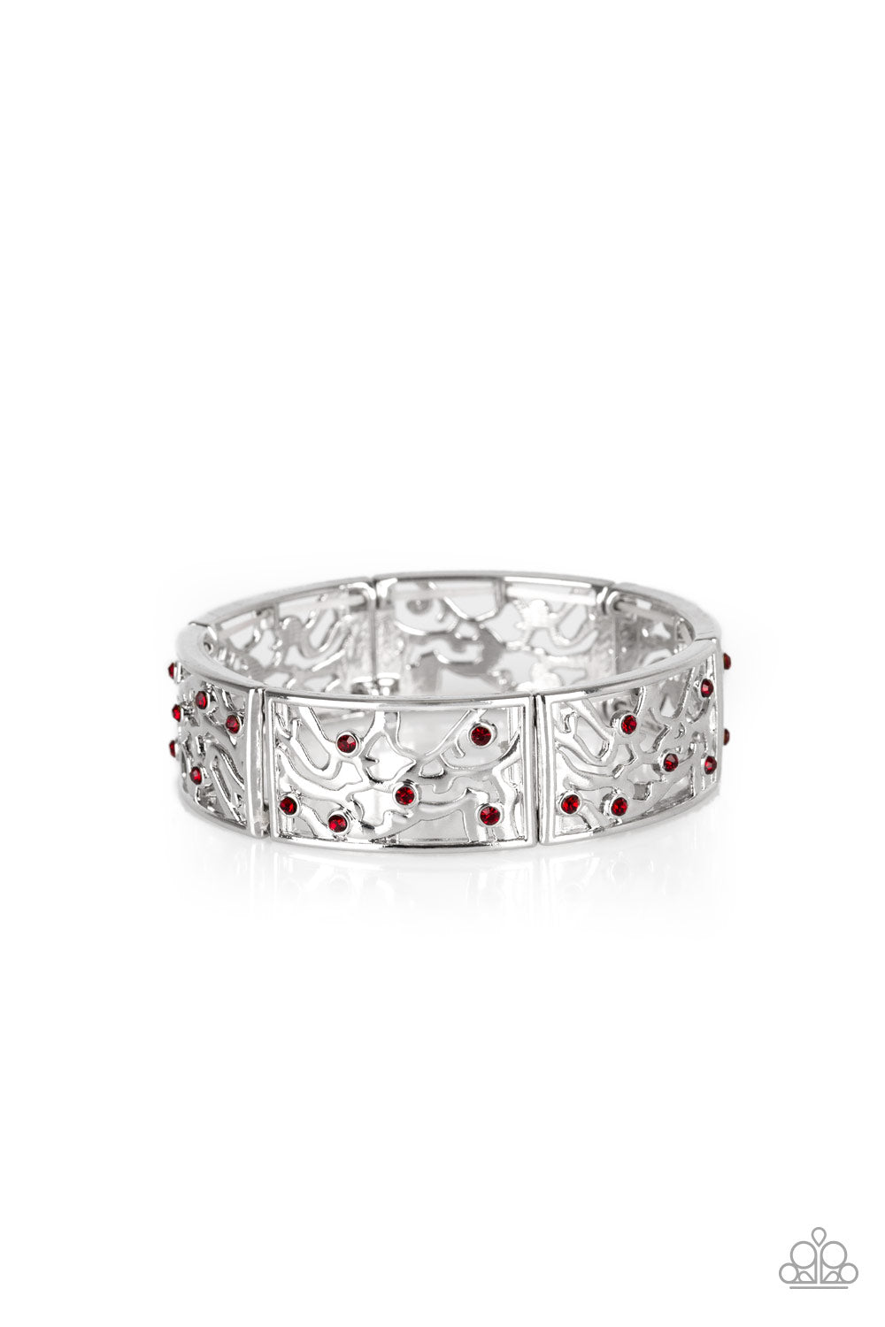 Yours and VINE - Red-Paparazzi Bracelet (#751)
