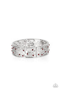 Yours and VINE - Red-Paparazzi Bracelet (#751)
