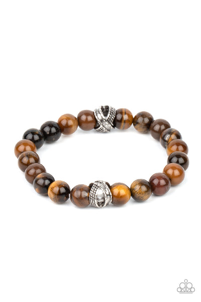 ZEN Commandments - Brown Paparazzi Bracelet