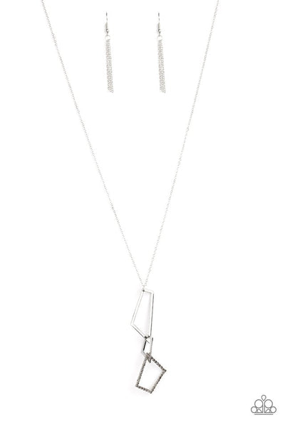 Shapely Silhouettes - Silver Paparazzi Necklace (PZ-5679)