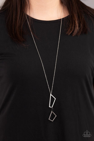 Shapely Silhouettes - Silver Paparazzi Necklace (PZ-5679)