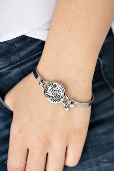 The Mom Life - Silver Paparazzi Bracelet (PZ-3500)