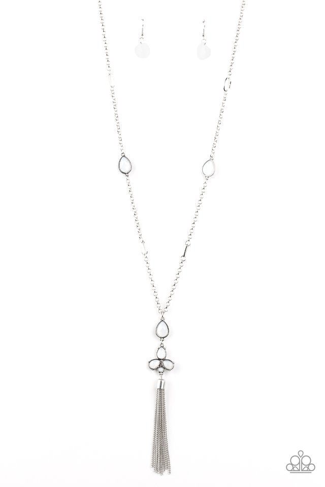 Eden Dew - White Paparazzi Necklace (#2237)