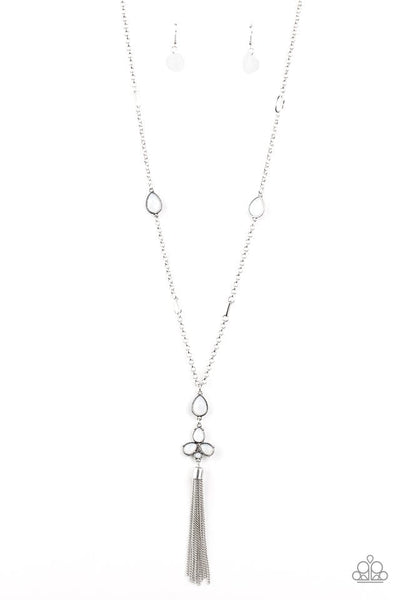 Eden Dew - White Paparazzi Necklace (#2237)