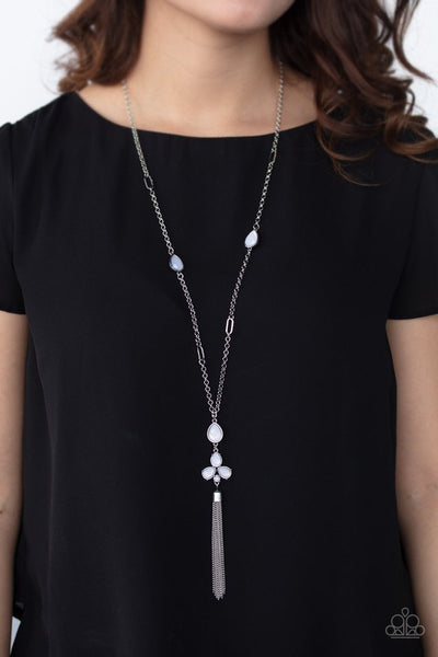 Eden Dew - White Paparazzi Necklace (#2237)