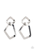 Scrap Yard Silver Paparazzi Earrings (PZ-2190)
