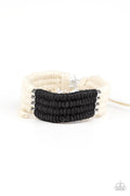 Hot Cross BUNGEE - Black Paparazzi Urban Bracelet