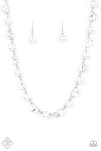 Go-Getter Gleam - White Paparazzi Fashion Fix Necklace Jan 2021