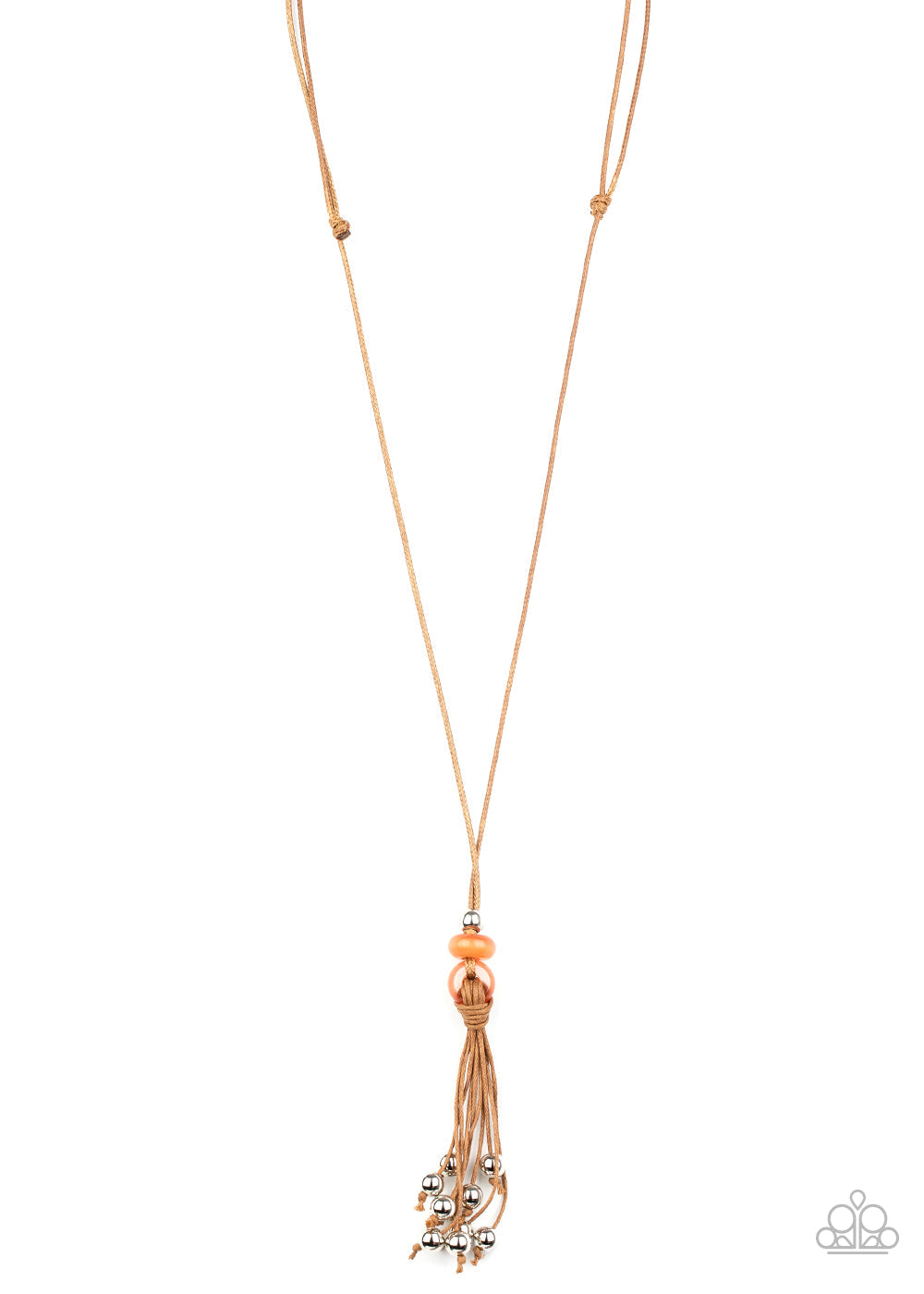 Ocean Child - Orange Paparazzi Necklace (#1628)