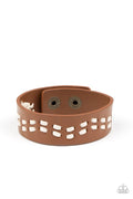 Leather Is My Favorite Color - Brown Paparazzi Urban Bracelet
