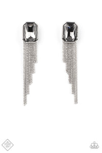 Save for a REIGNy Day - Silver Paparazzi Fashion Fix Earrings Jan 2021