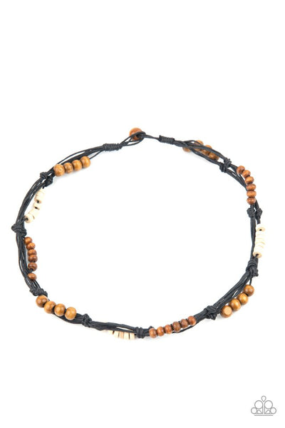 Tiki Tour - Black Paparazzi Urban Necklace