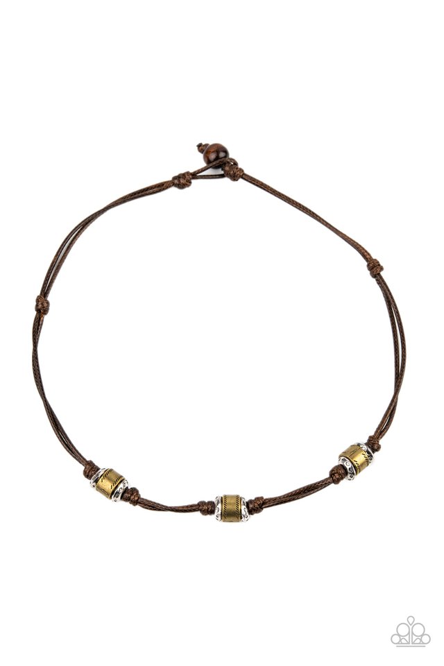 Renegade Ranger - Brown Paparazzi Men's Urban Necklace