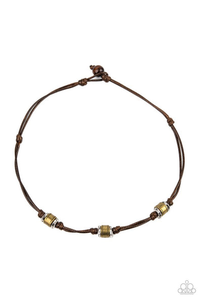 Renegade Ranger - Brown Paparazzi Men's Urban Necklace