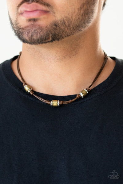 Renegade Ranger - Brown Paparazzi Men's Urban Necklace