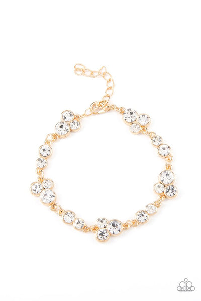 Social GLISTENING - Gold Paparazzi Bracelet