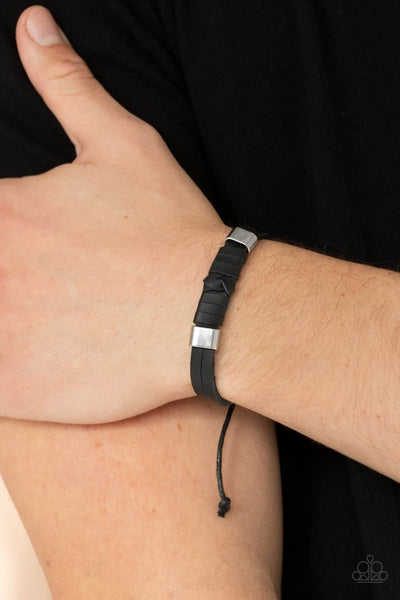 Drifter Decor - Black Paparazzi Urban Bracelet (PZ-765)