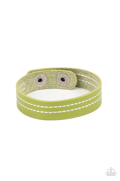 Life is WANDER-ful - Green Paparazzi Wrap Bracelet