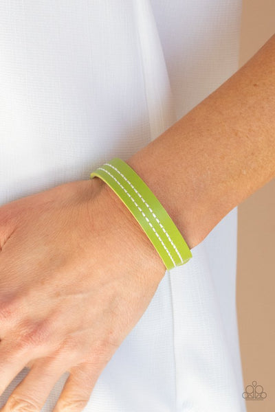 Life is WANDER-ful - Green Paparazzi Wrap Bracelet