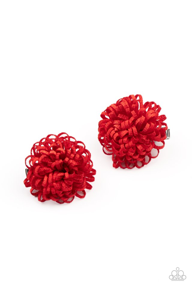 Pretty in Posy - Red Paparazzi Hair Accesssories