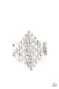 Hive Hustle White Paparazzi Ring Life of the Party May 2021