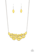 Eden Escape - Yellow Paparazzi Necklace (#3496)