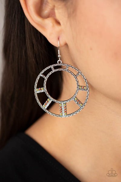 Fleek Fortress - Multi Paparazzi Earrings