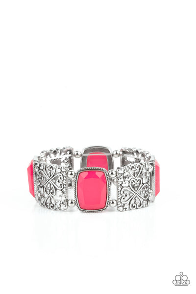 Colorful Coronation - Pink Paparazzi Bracelet