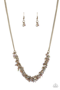 Let There Be TWILIGHT - Brass Paparazzi Necklace (#3791)