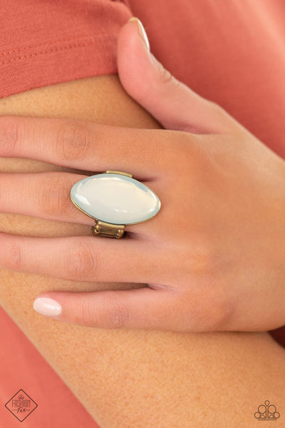 Opal Odyssey Brass Paparazzi Fashion Fix Ring May 2021 (FF099)