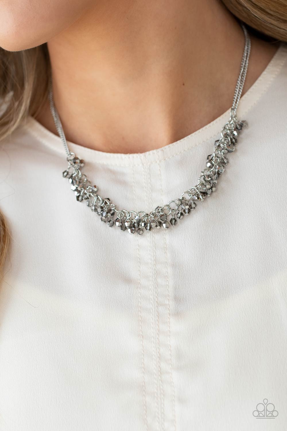 Let There Be TWILIGHT - Silver Paparazzi Necklace (#3433)