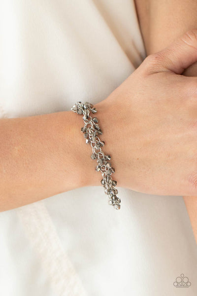 Twinkly Twilight - Silver Paparazzi Bracelet (#3432)