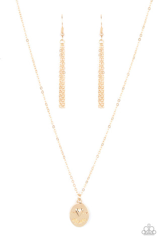 They Call Me Mama - Gold Paparazzi Necklace (#2460)
