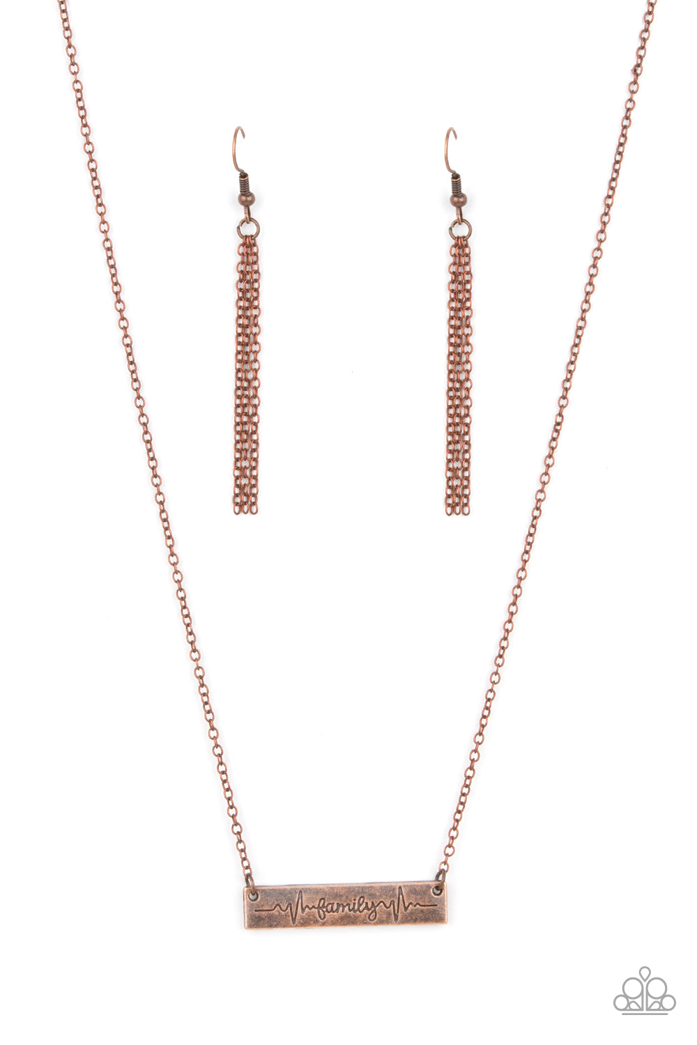 Living The Mom Life - Copper Paparazzi Necklace (PZ-565)