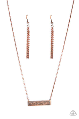 Living The Mom Life - Copper Paparazzi Necklace (#565)