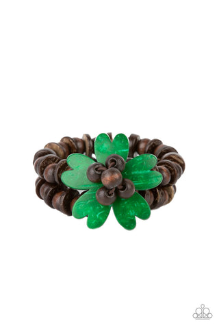 Tropical Flavor - Green Paparazzi Bracelet