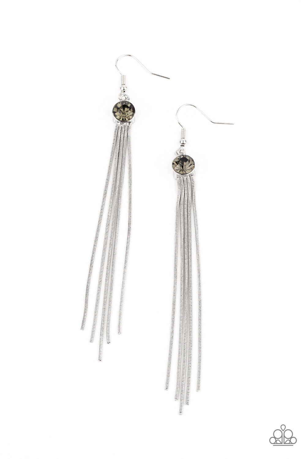 Always In Motion - Silver Paparazzi Earring (PZ-1875)