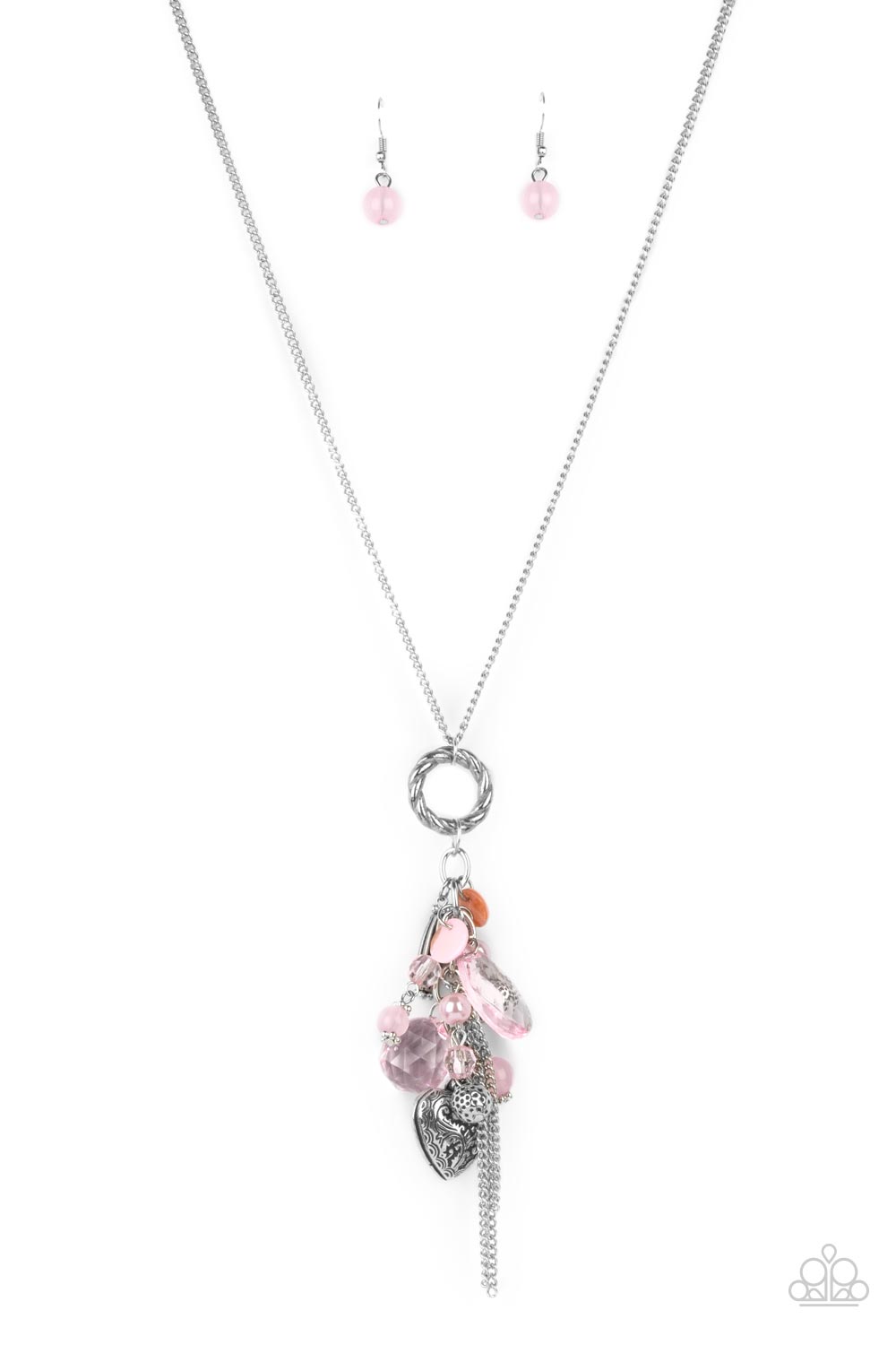 AMOR to Love - Pink Paparazzi  Necklace (#473)