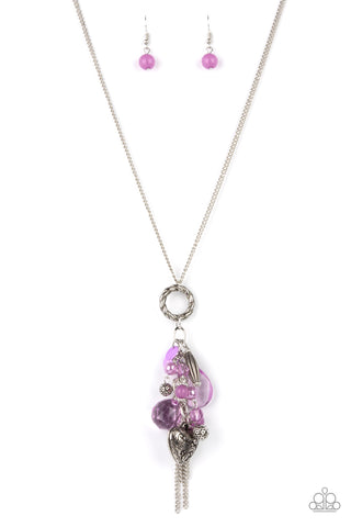 AMOR to Love - Purple Paparazzi Necklace (#3428)