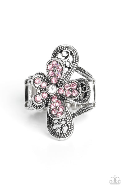 Garden Escapade - Pink Paparazzi Ring (T47)