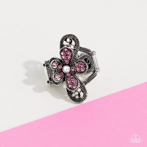 Garden Escapade - Pink Paparazzi Ring (T47)