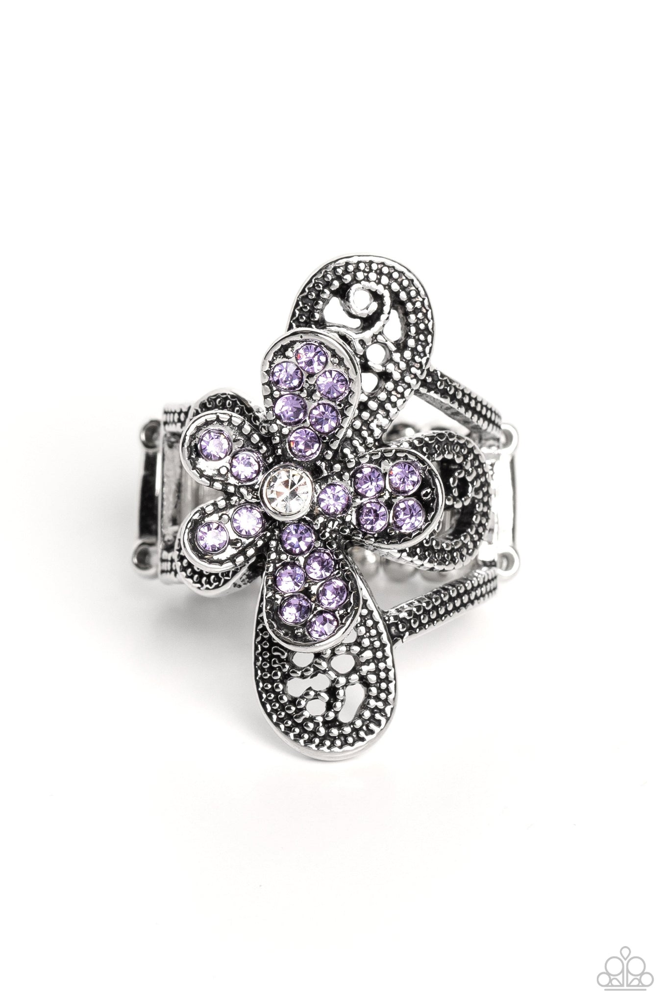 Garden Escapade - Purple Paparazzi Ring (T43)