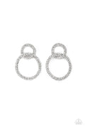 Intensely Icy - Black Paparazzi Life of the Party Earrings Dec 2021 (#4687)