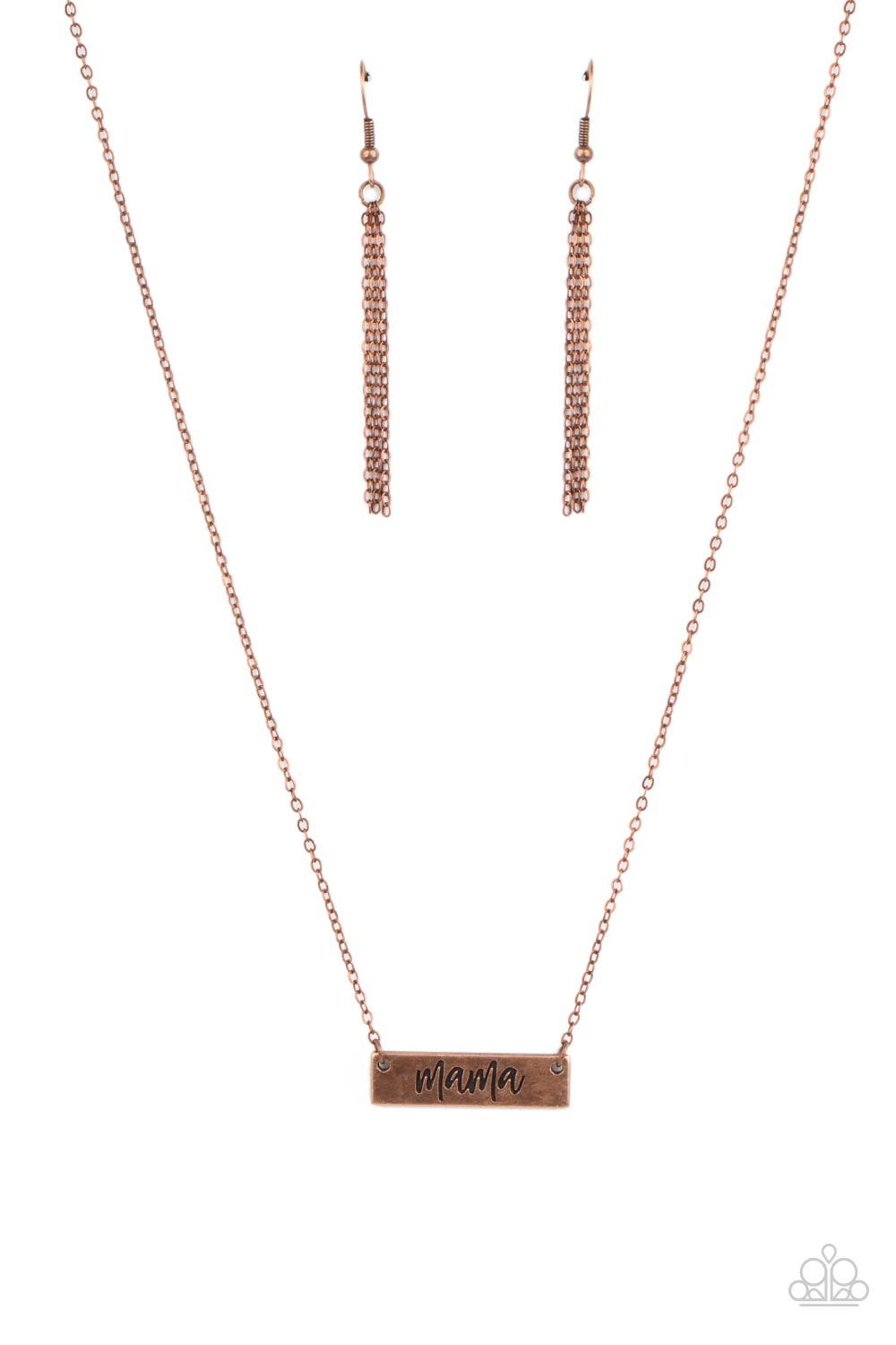 Blessed Mama - Copper Paparazzi Necklace (#3291)