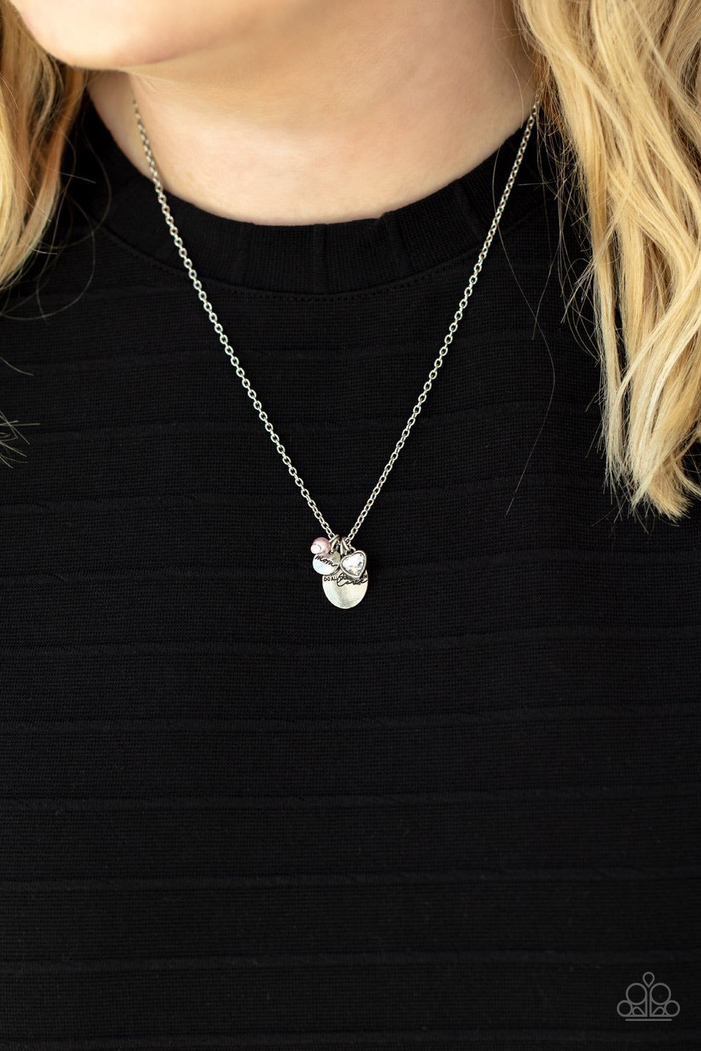 Super Mom - Pink Paparazzi Necklace (#2857)