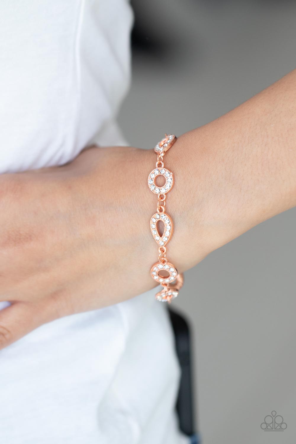 Royally Refined - Copper Paparazzi Bracelet (PZ-421)